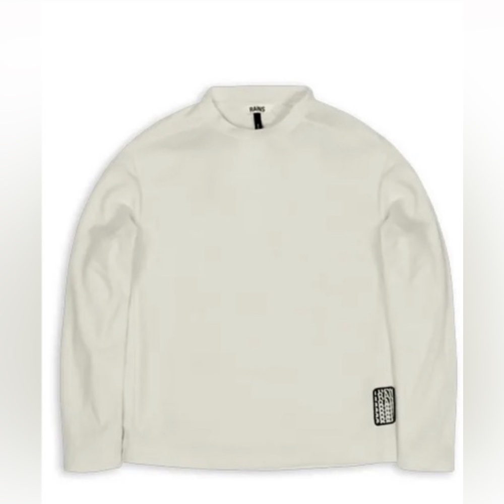 Rains NWT Fleece Sweatshirt in color Fossil White